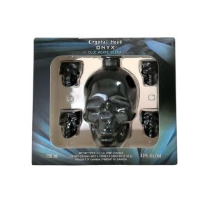 Crystal Head Onyx 4x Mini Shot Glasses